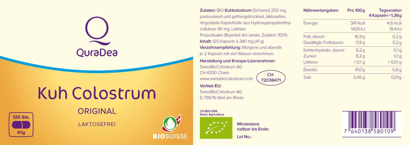 Bio Kuh Colostrum Original Kapseln 120